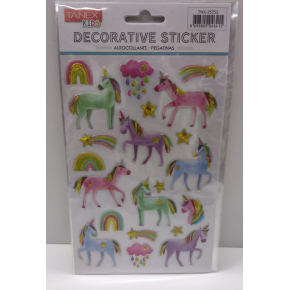 Tanex Sevimli Unıcorn Serisi Puffy Etiketi Tnx-25352