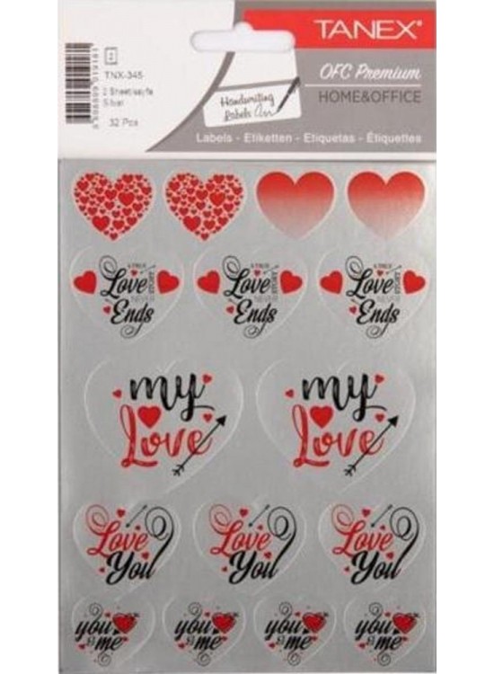 Tanex Sılver Kalp Etiketi-5 Tnx-345 (1 Adet) Tanex Sılver Kalp Etiketi-5 Tnx-345 (1 Adet)