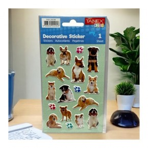 Tanex Stickers Eu Puffy Damla Etiket Köpek Serisi . Tnx-25038 (1 Adet)