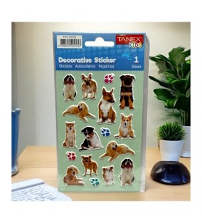Tanex Stickers Eu Puffy Damla Etiket Köpek Serisi . Tnx-25038 (1 Adet)