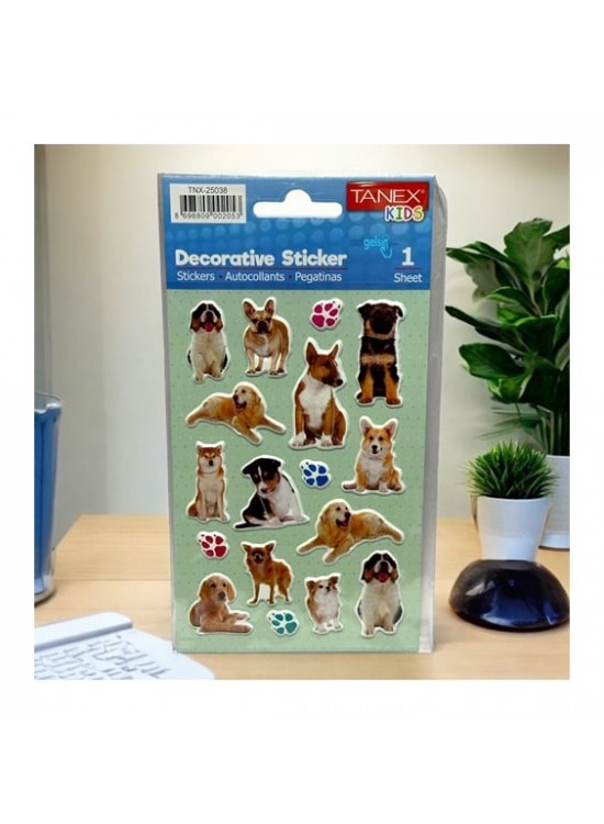 Tanex Stickers Eu Puffy Damla Etiket Köpek Serisi . Tnx-25038 (1 Adet)