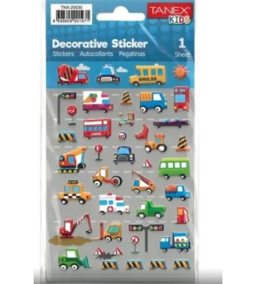 Tanex Stickers Eu Puffy Damla Etiket Trafik Serisi 6 Ad. Tnx-25030