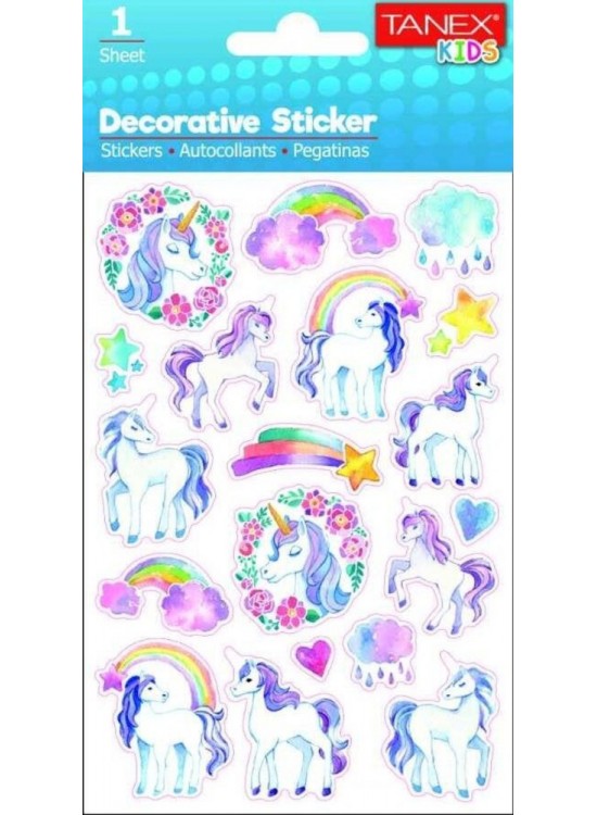 Tanex Stickers Eu Puffy Damla Etiket Unıcorn Serisi 5 Ad. Tnx-25074 Tanex Stickers Eu Puffy Damla Etiket Unıcorn Serisi 5 Ad. Tnx-25074
