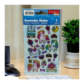 Tanex Stickers Eu Puffy Damla Etiket Unıcorn Serisi . Tnx-25077 (1 Adet)