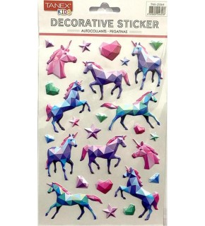 Tanex Unıcorn 3-d Serisi Puffy Etiketi Tnx-25364