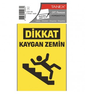 Tanex Uyr-120 Kaygan Zemin Uyari Etiketi 2 Li 