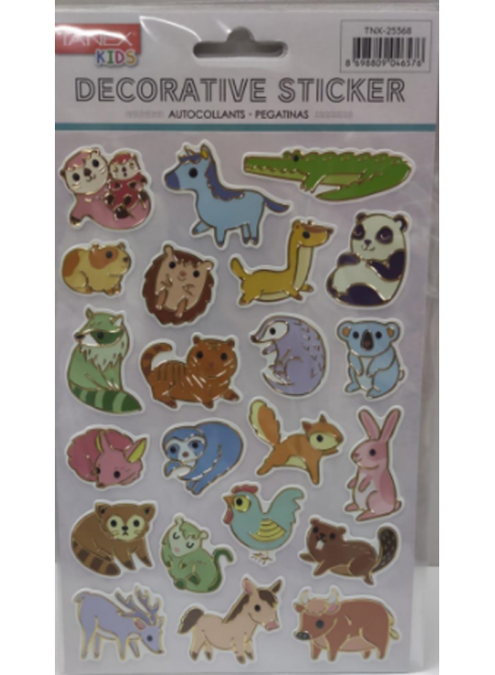 Tanex Yaldızlı Canlılar Serisi Puffy Etiketi Tnx-25368