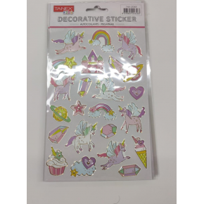 Tanex Yaldızlı Unıcorn Serisi Puffy Etiketi Tnx-25369