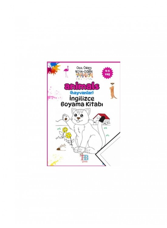 Tb Çoçuk Boyama Kitabı Animals (Hayvanlar ) İngilizce 44 Syf