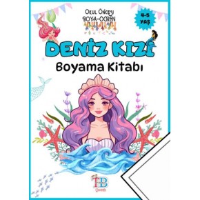 Tb Çoçuk Boyama Kitabı Deniz Kızı 40 Syf