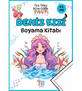 Tb Çoçuk Boyama Kitabı Deniz Kızı 40 Syf