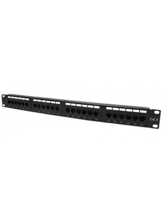 Teldata 24 Port Cat6 Utp Patch Panel Dolu