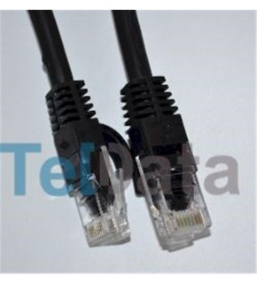 Teldata TLD-030S Cat6 0.30MT Siyah Utp Patch Kablo