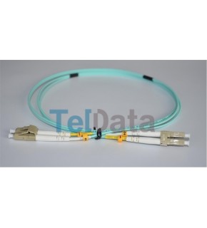 TELDATA TLD-LCLCOM21 LC-UPC-LC-UPC MM DX OM3 1 METRE FIBER OPTIK PATCHCORD