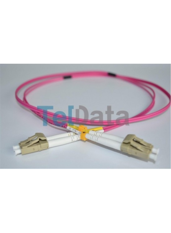 TELDATA TLD-LCLCOM41 LC-UPC-LC-UPC MM DX OM4 1 METRE FIBER OPTIK PATCHCORD
