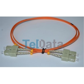 TELDATA TLD-SCOM22 SC-UPC-SC-UPC MM DX OM2 2 METRE FIBER OPTIK PATCHCORD