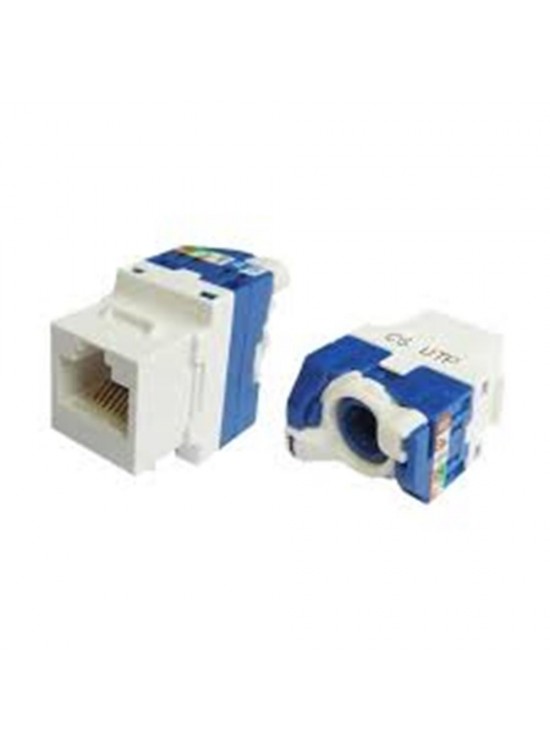 Teldata  TLD-UTP180 CAT6 180° UTP Keystone Jack 10 lu Paket Legrand Type