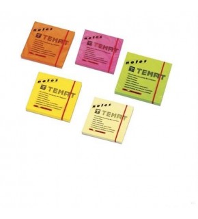 Temat Yapışkanlı Not Kağıdı 75x75 mm Pastel Sarı 10483 (1 Adet)
