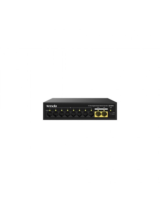 Tenda SG110PC 10 Port 8 Port Poe+ 10-100-1000 Mbps + 2 Port Uplink Switch Çelik Kasa Rack Mount Tenda SG110PC 10 Port 8 Port Poe+ 10-100-1000 Mbps + 2 Port Uplink Switch Çelik Kasa Rack Mount
