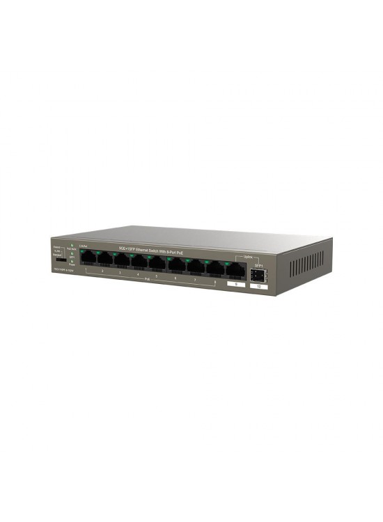 Tenda TEG1110PF-8-102W 9 Port 8 Port Poe+ 10-100-1000 Switch + 1 Port Uplink + 1 Port SFP Tenda TEG1110PF-8-102W 9 Port 8 Port Poe+ 10-100-1000 Switch + 1 Port Uplink + 1 Port SFP