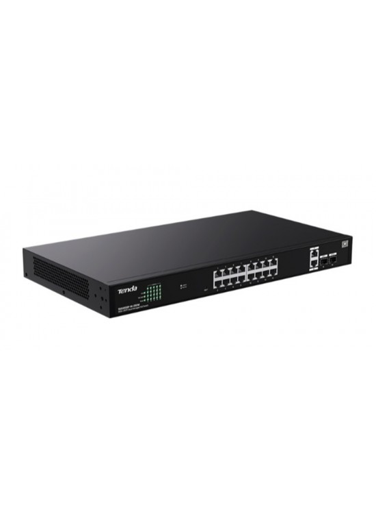Tenda TEG2220P-16-250W 16 Port 10-100-1000 POE +2 SFP Switch Cloud Yönetilebilir Çelik Kasa Switch