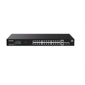 Tenda TEG2228P-24-410W 24 Port 10-100-1000 + 2 Port SFP + 2 Port Uplink Cloud Yönetilebilir