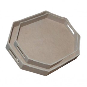Tepsi Sekizgen Tepsi Set 2 li 34x30 - 41x35