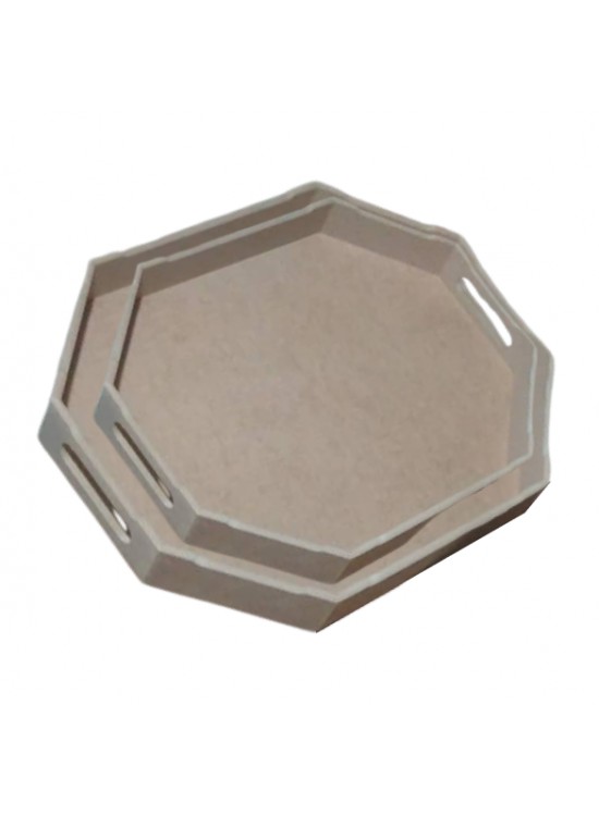 Tepsi Sekizgen Tepsi Set 2 li 34x30 - 41x35