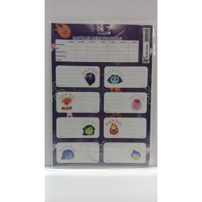 Ters Yüz Ders Programlı 3 Lü Etiket