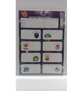 Ters Yüz Ders Programlı 3 Lü Etiket