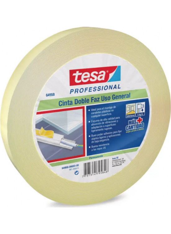 Tesa Çift taraflı Köpük Bant Pe Foam D/s 10mx24 MM Local 64958 Tesa Çift taraflı Köpük Bant Pe Foam D/s 10mx24 MM Local 64958