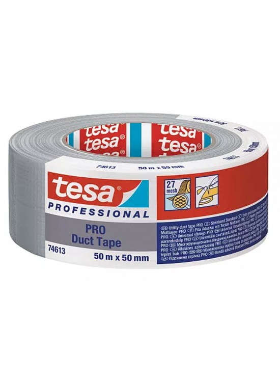 Tesa PE Kaplı Duct Bant 27 Mesh Gri 50x50 74613