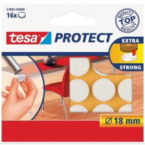 Tesa Zemin Koruyucu Daire Keçe Beyaz 16x18 MM x (1 Adet)