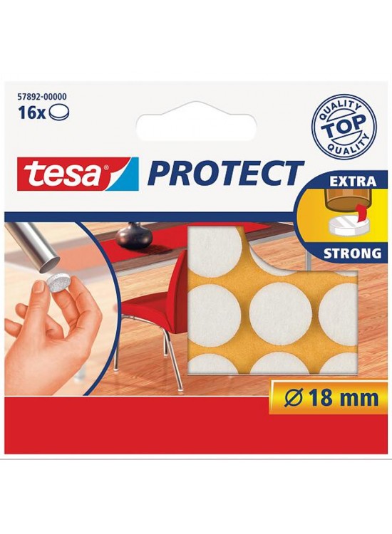 Tesa Zemin Koruyucu Daire Keçe Beyaz 16x18 MM x (1 Adet) Tesa Zemin Koruyucu Daire Keçe Beyaz 16x18 MM x (1 Adet)