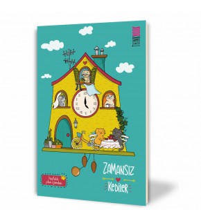 Thinkbook Zamansız Kedi Ajanda Saatli Köşk Zamansız 15x21,5