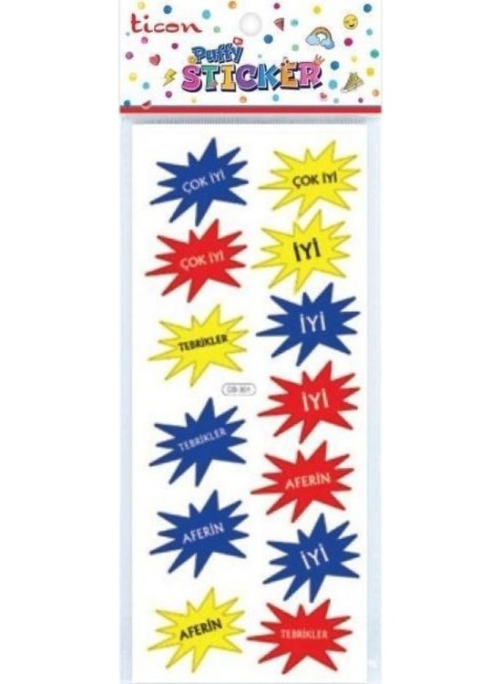 Ticon Puffy Sticker Aferin Tps-002/2 (1 Adet)