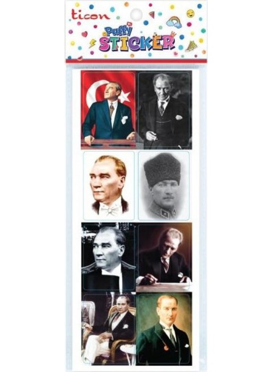 Ticon Puffy Sticker Atatürk Tps-017/4 (1 Adet)