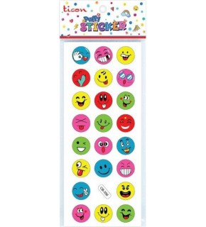 Ticon Puffy Sticker Gülen Yüz Tps-001/6 (1 Adet)