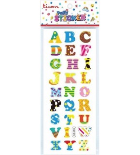 Ticon Puffy Sticker Harf Tps-005/2 (1 Adet)