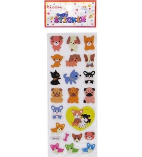 Ticon Puffy Sticker Hayvan Figürler Tps-007/18 (1 Adet)