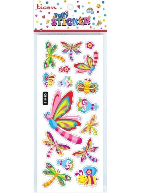 Ticon Puffy Sticker Hayvan Figürleri Tps-007/14 (1 Adet)