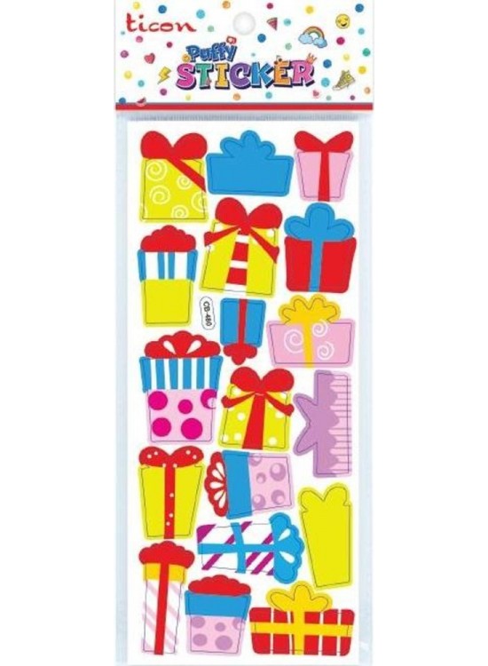 Ticon Puffy Sticker Hediye Paketi Tps-009/13 (1 Adet)
