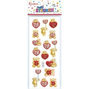 Ticon Puffy Sticker Kalp Tps-004/7 (1 Adet)