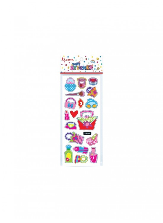 Ticon Puffy Sticker Makyaj Seti Tps-009/09 (1 Adet)
