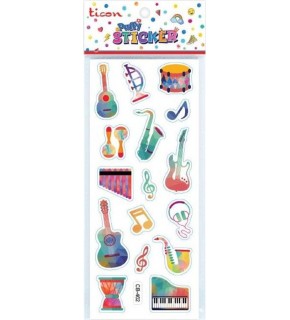 Ticon Puffy Sticker Müzik Aleti Tps-009/15 (1 Adet)