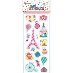 Ticon Puffy Sticker Paris Tps-009/1 (1 Adet)