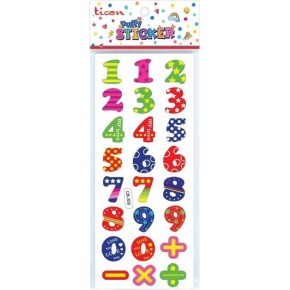 Ticon Puffy Sticker Rakam Tps-006/2 (1 Adet)