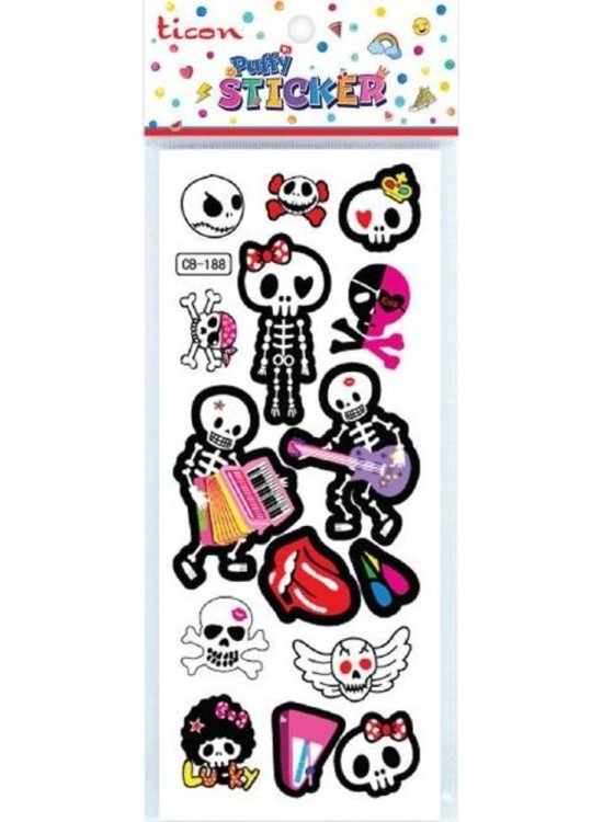 Ticon Puffy Sticker Rock N Cock Tps-009/17 (1 Adet)