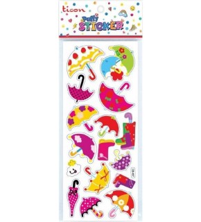 Ticon Puffy Sticker Şemsiye Tps-009/8 (1 Adet)