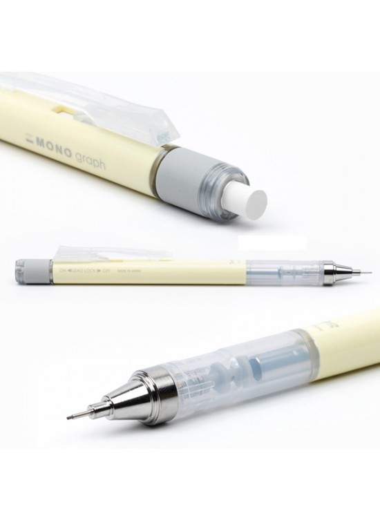 Tombow Versatil Kalem Mono Graph Pastel 0.5 MM Blisterli Krem Sarı